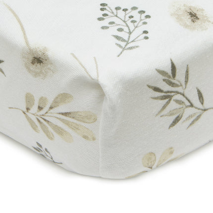 Jollein Spannbetttuch Jersey Wild Flowers 40/50x80/90cm