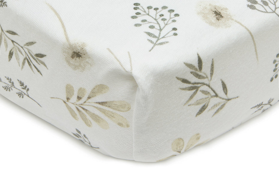 Jollein Spannbetttuch Jersey Wild Flowers 40/50x80/90cm