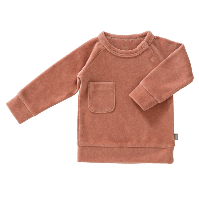 Fresk Babypullover Velours Ash Rose