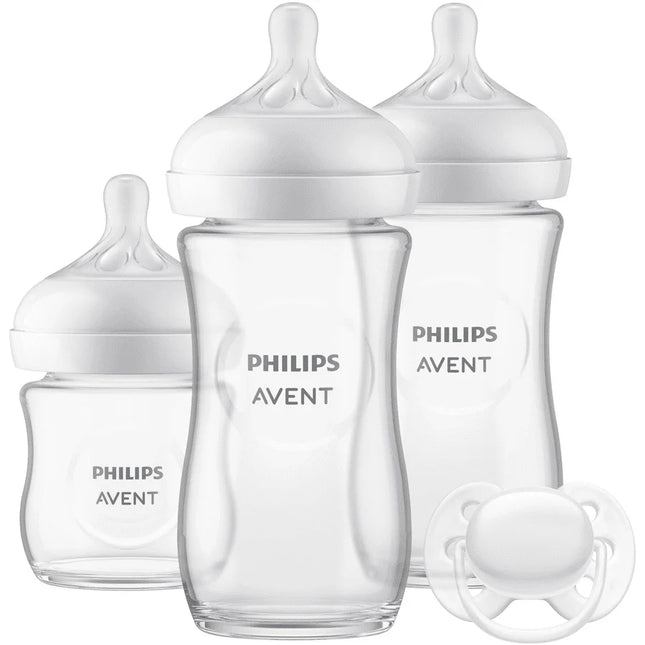 Philips Avent Babyflaschen Starter Set Natural 3.0 Glas 3X + Schnuller