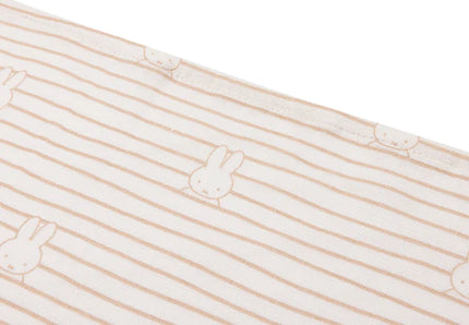 Jollein Hydrofiltertuch Miffy Stripe Biscuit 70cm 3tlg.