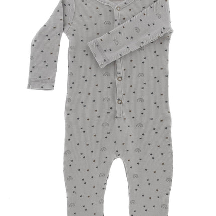 Snoozebaby Playsuit Smokey Green Lets Grow