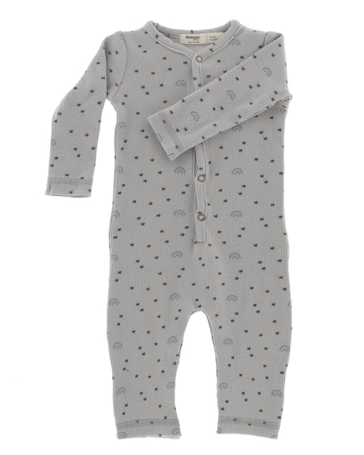 Snoozebaby Playsuit Smokey Green Lets Grow