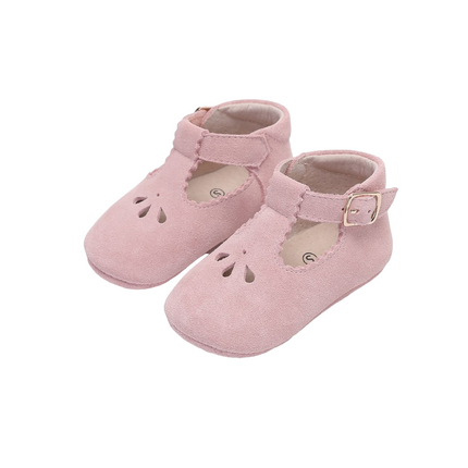 Baby Dutch Baby Schuhe Evi Rosa Wildleder