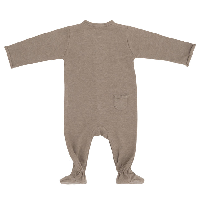 Baby's Only Baby-Body mit Füßen, Melange Clay