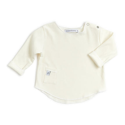 Bamboom Baby-Shirt Langarm Creme