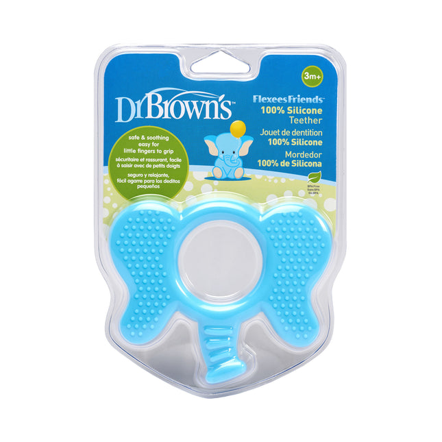 Dr. Brown's Beißring Flexees Elefantenblau