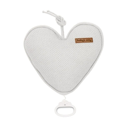 Baby's Only Musikaufhänger Baby Heart Classic Silber/Grau