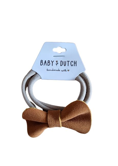 Baby Dutch Baby-Haarband Cognac