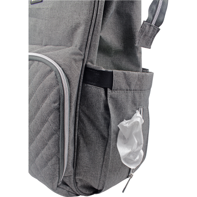 Dooky Wickeltasche Large Grey Melange