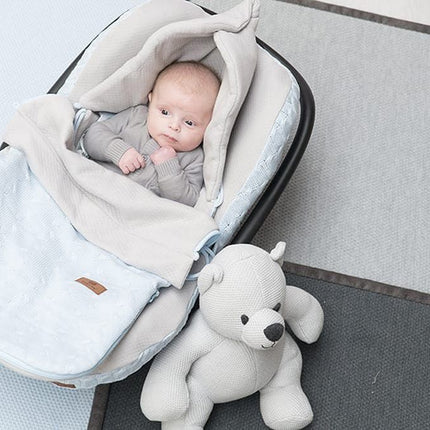Baby's Only Autositz-Fußsack Summer Cable Grey