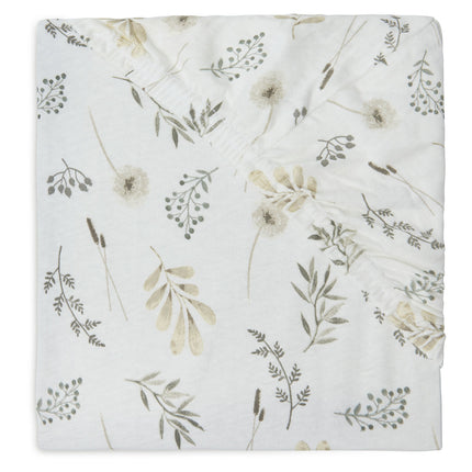 Jollein Spannbetttuch Jersey Wild Flowers 40/50x80/90cm