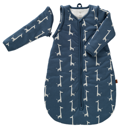 <tc>Fresk</tc> Schlafsack Baby Interlock mit hellem Futter Giraffe Indigo Blau 60cm