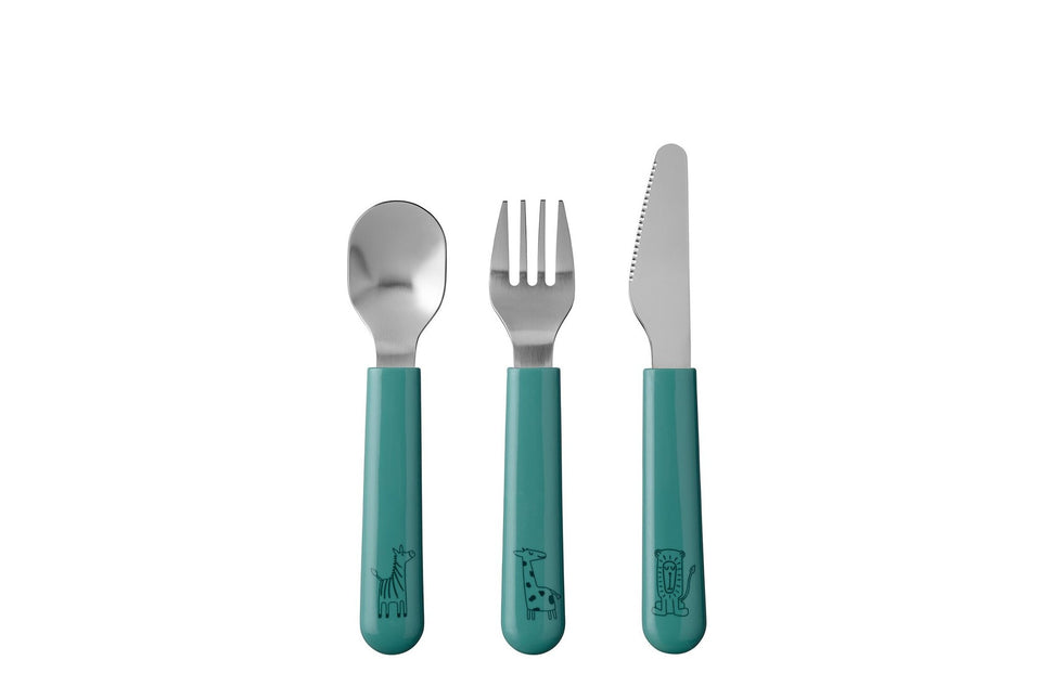 Mepal Baby-Besteck-Set Mio 3-teilig Deep Turquoise