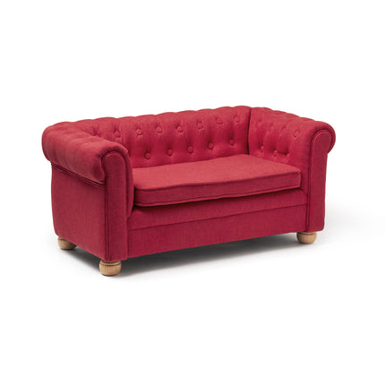 Kid's Concept Stuhl Sofa Chesterfield Klein Rot