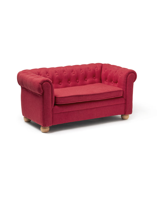 Kid's Concept Stuhl Sofa Chesterfield Klein Rot