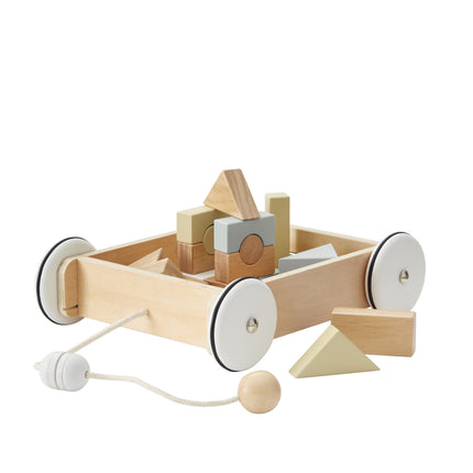 Kid's Concept Blockwagen mit Blöcken 28x26cm