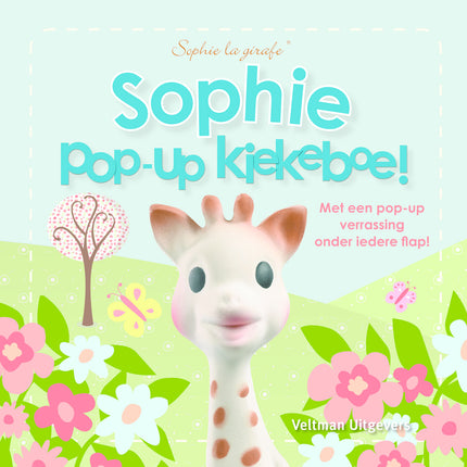 Sophie de Giraf Babybuch-Popup-Broschüre: Peekaboo!