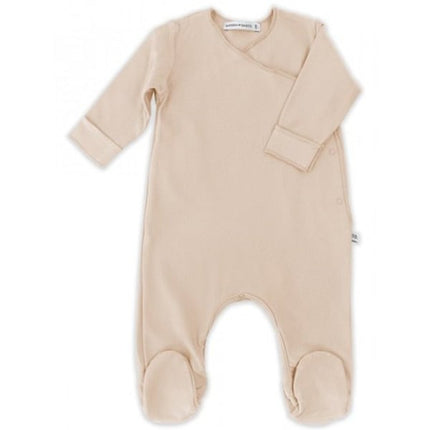 Bamboom Baby-Body mit Füßen in Rosa