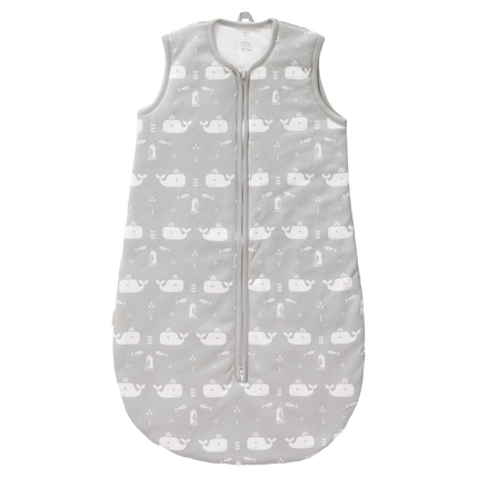 Fresk Schlafsack Babyschlafsack mit leichtem Futter Whale Dawn Grey