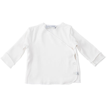 <tc>Bamboom</tc> Baby Shirt Langarm Wickel 1M Weiß