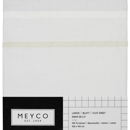 Meyco Wiegenblatt Paspel Samt Offwhite