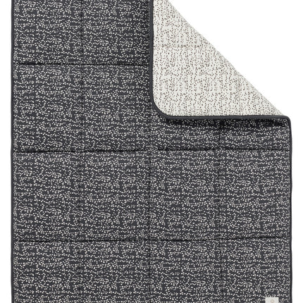 Noppies Fancy Dot Laufgittermatte aus Jersey, wendbar, geschmiedetes Eisen, 100 x 135 cm