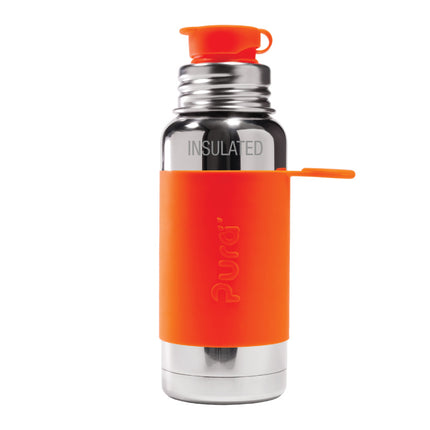 Pura Thermosflasche Edelstahl 475 ml Set Orange 3 Stück