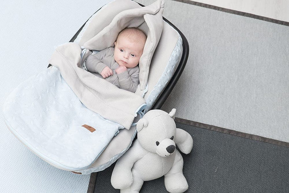 Baby's Only Fußsack Autositz Summer Cable Stonegreen