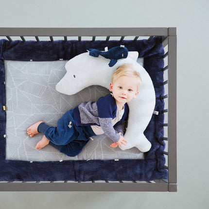 Snoozebaby Kuscheltuch Wally Whale Midnight Blue