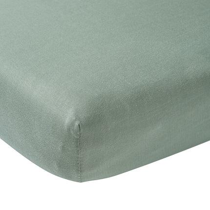 Meyco Spannbetttuch Jersey Stone Green 60x120cm