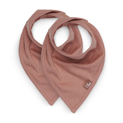 Jollein Lätzchen Bandana Stripe Rosewood 2St