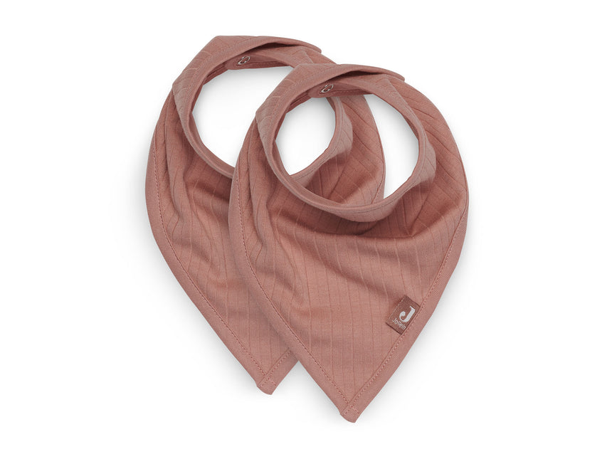 Jollein Lätzchen Bandana Stripe Rosewood 2St