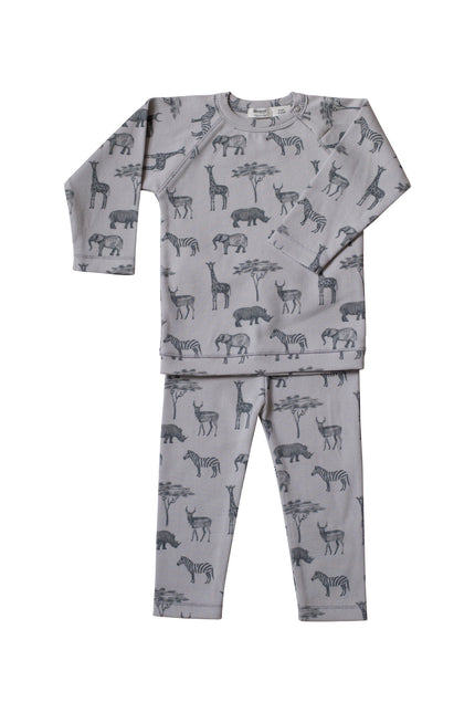 Snoozebaby Baby-Pyjama Sturmgrau