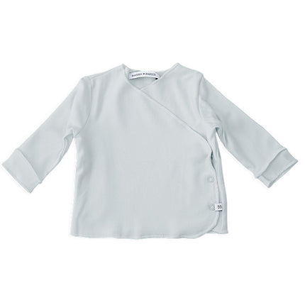 <tc>Bamboom</tc> Baby Shirt Langarm Wickel 1M Hellblau