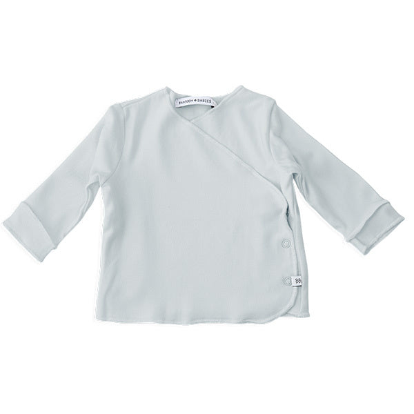 Bamboom Baby-Langarm-Wickelshirt 1M Hellblau