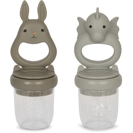 Konges Slojd Baby-Besteck-Set Drache und Hase Topanga 2tlg.