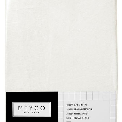 Meyco Spannbetttuch Jersey Offwhite 60x120cm