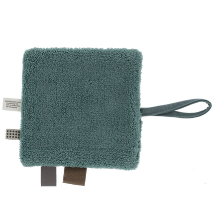 Snoozebaby Geschenkset Kuscheltuch und Geburtsanzeige Smokey Green