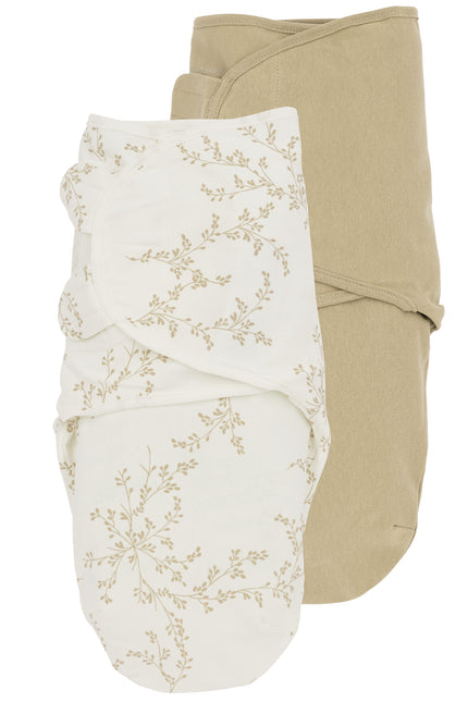 Meyco Swaddle blanket 2St Branches Uni Sand