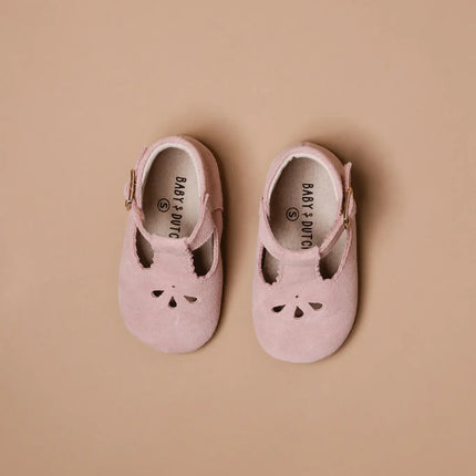 Baby Dutch Baby Schuhe Evi Rosa Wildleder