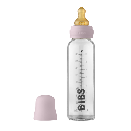 BIBS Babyflasche Glas 225ml Dusky Lilac