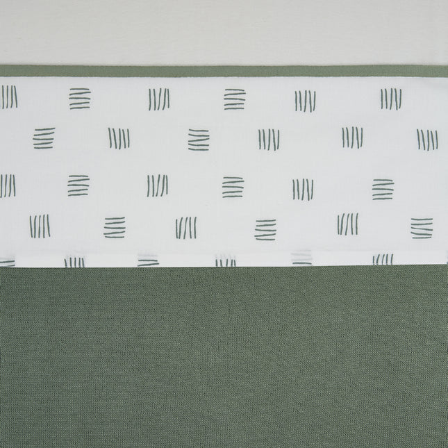 <tc>Meyco</tc> Wiegetuch Block Stripe Waldgrün