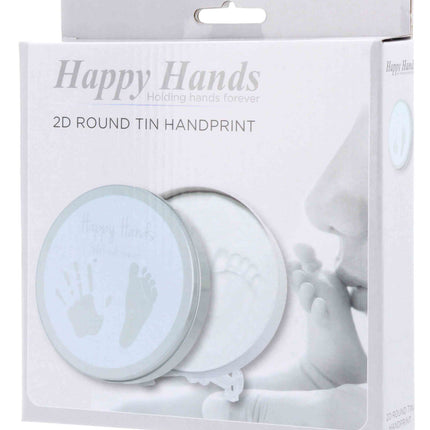 Dooky Druckset Happy Hands Round Clay Tin