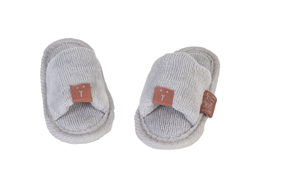 BamBam Babyschuhe Bio-Slipper Grau