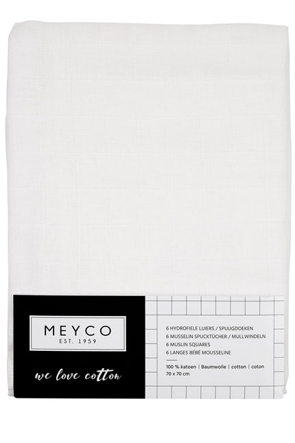 Meyco Hydrophiles Tuch 6 St. Weiß