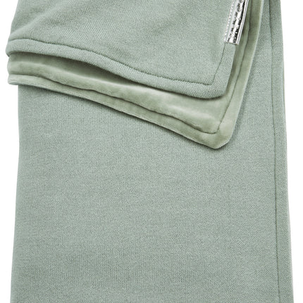 Meyco Kinderbettdecke Velvet Knit Basic Stone Green