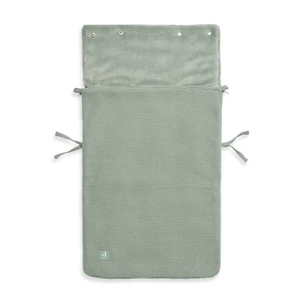 Jollein Fußsack-Autositz Gruppe 0+ 3/5 Punkte Basic Knit Forest Green