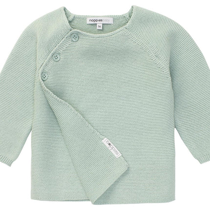 Noppies Baby Strickjacke Pino Grau Mint Melange