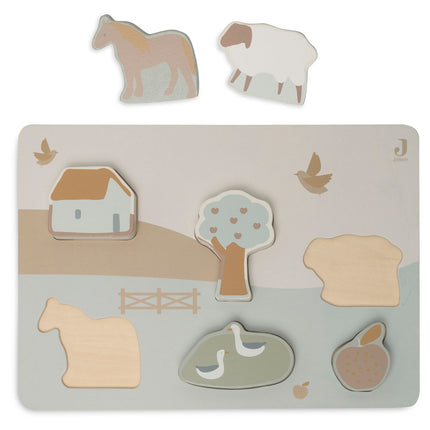 <tc>Jollein</tc> Puzzle Farm Wood